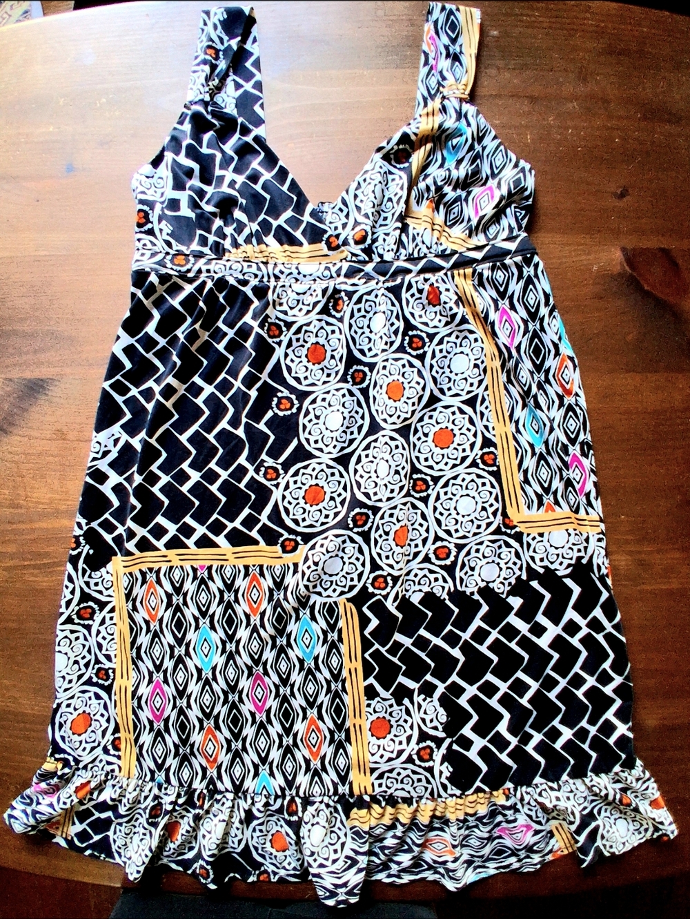INC International Concepts  Sleeveless Tribal & Medallion Print Dress Petite - Picture 4 of 9